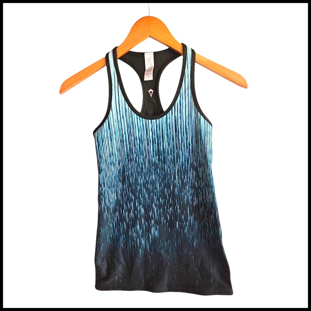 Ivivva Active Tank Top Racerback Athletic Blue Black Gradient‎ Size 12